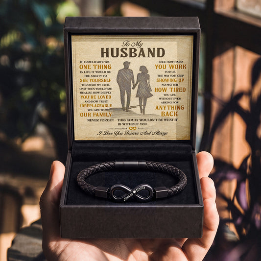 To My Husband Infinity Bracelet