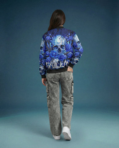 Karma Fairy Skull Butterfly Bomber Jacket
