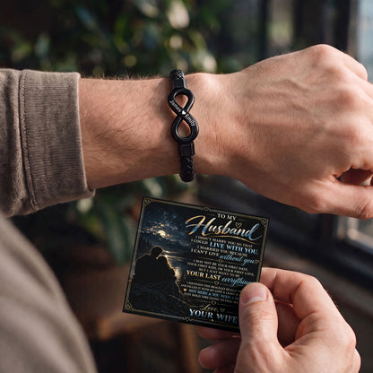 To My Husband Infinity Bracelet