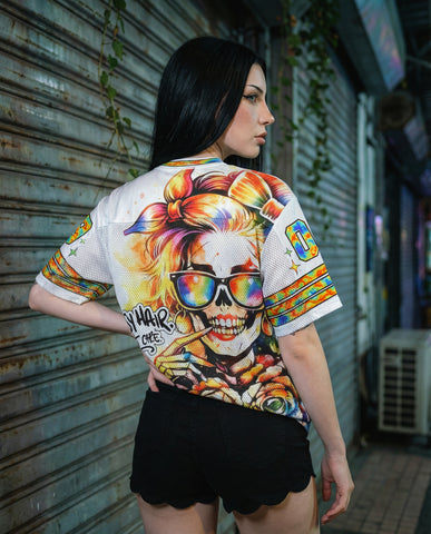 Messy Hair Don’t Care Mesh Jersey