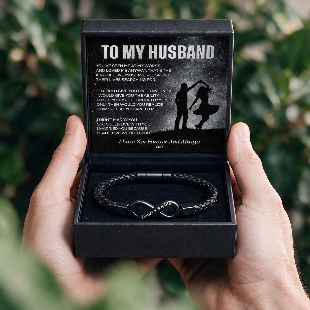 To My Husband Infinity Bracelet