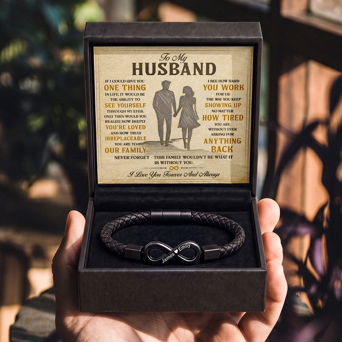 To My Husband Infinity Bracelet
