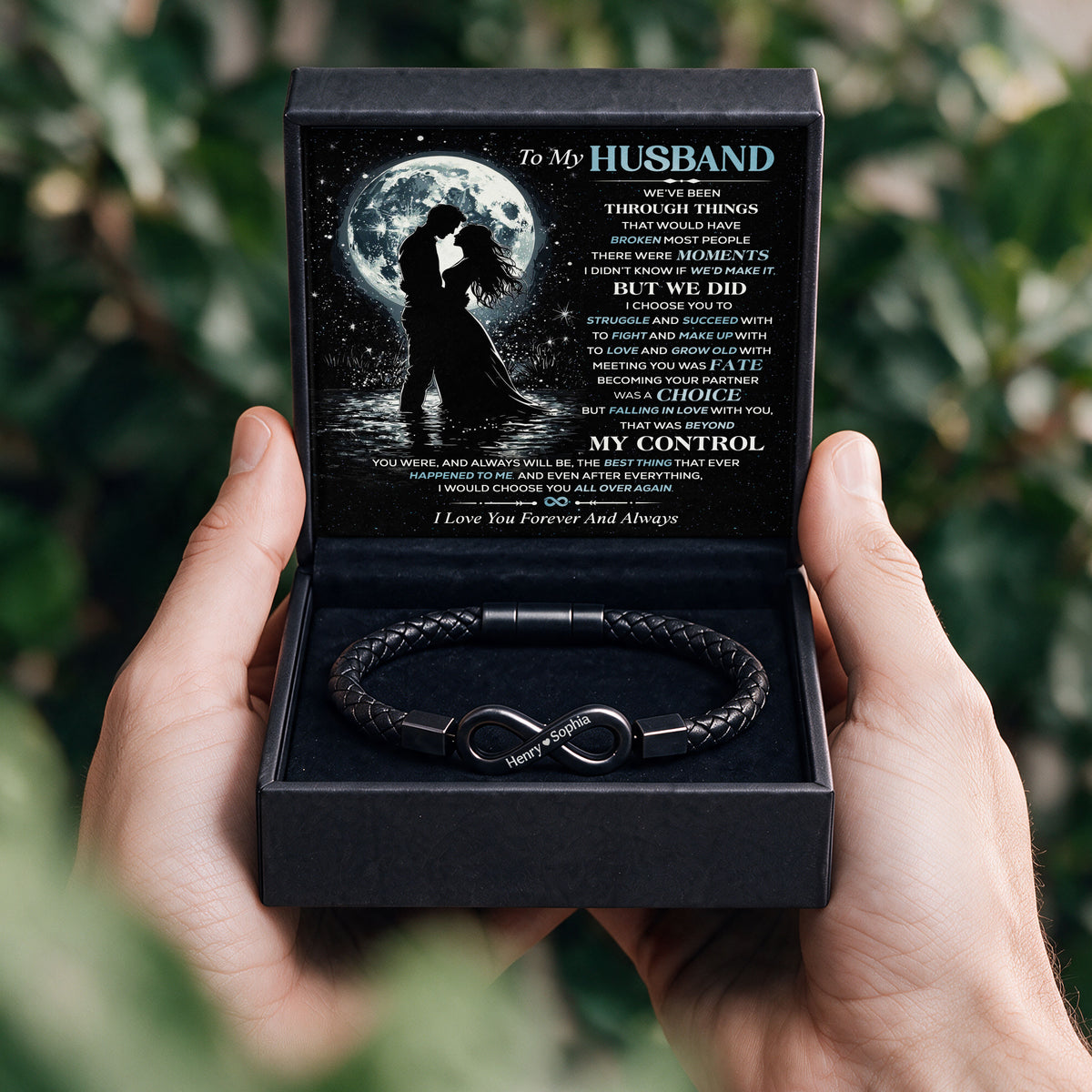 To My Husband Infinity Bracelet