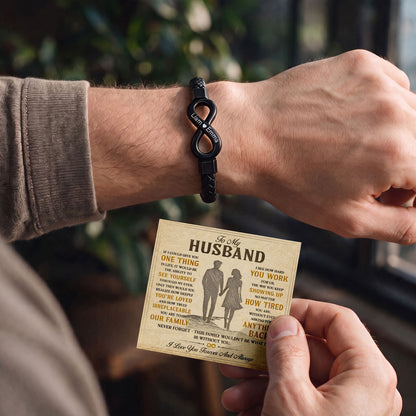 To My Husband Infinity Bracelet