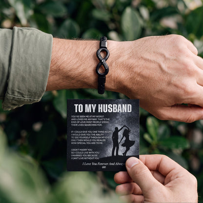 To My Husband Infinity Bracelet