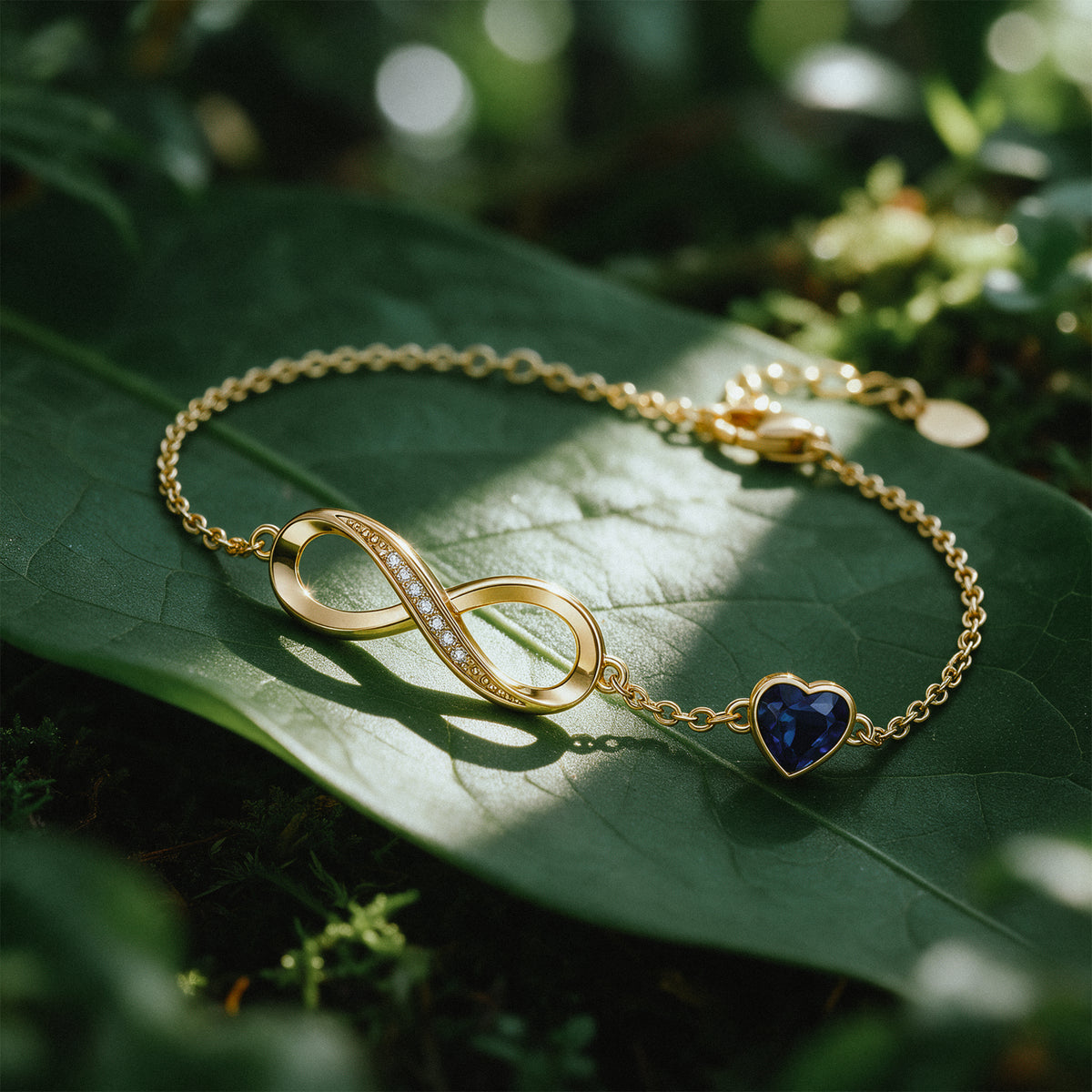 To My Wife Infinity Birthstone Bracelet