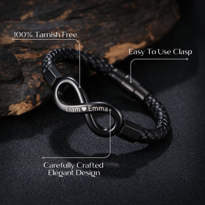 To My Husband Infinity Bracelet
