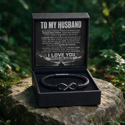 To My Husband Infinity Bracelet