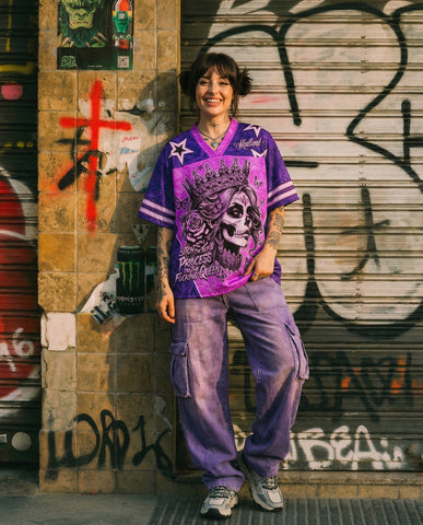 Queen Skull Mesh Jersey