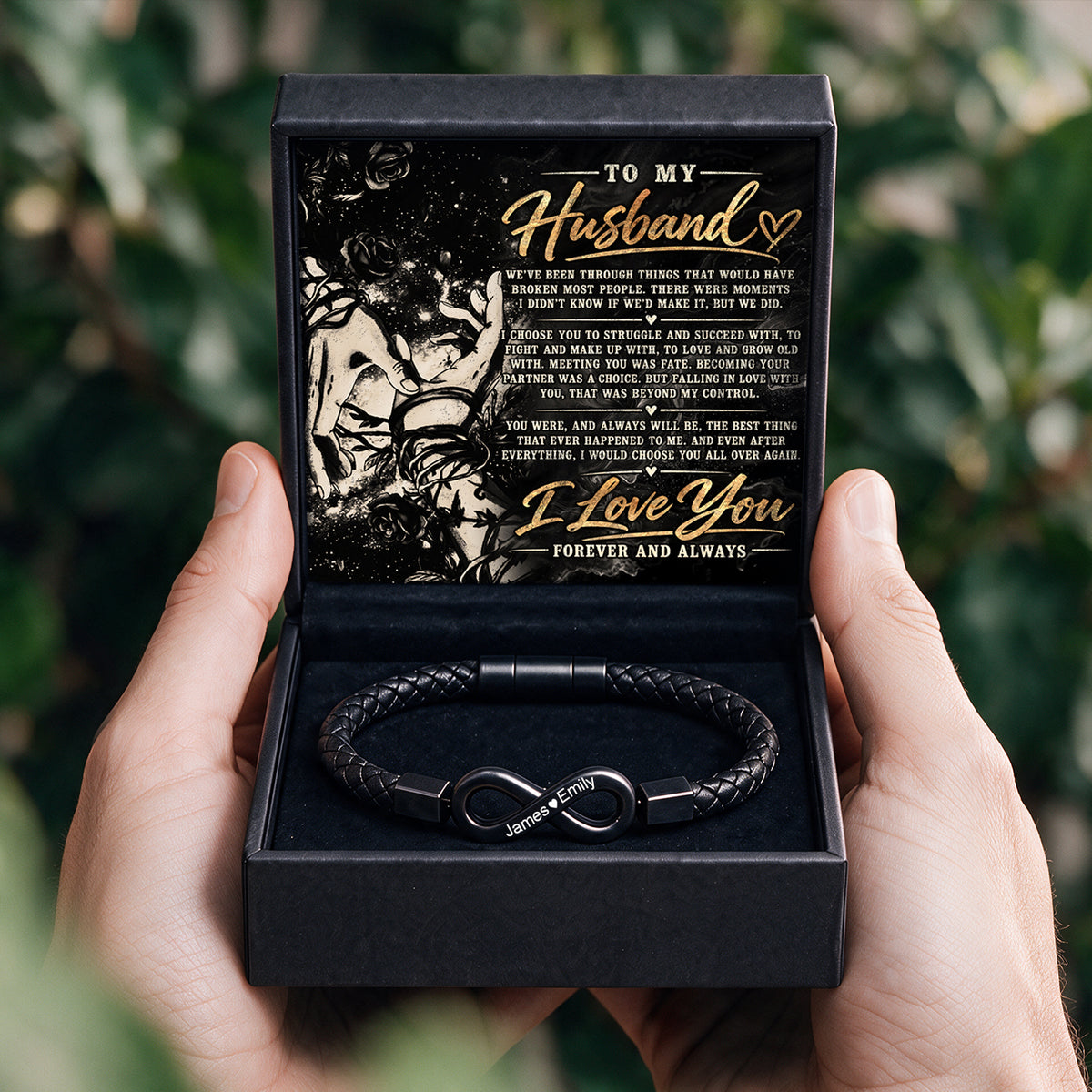 To My Husband Infinity Bracelet