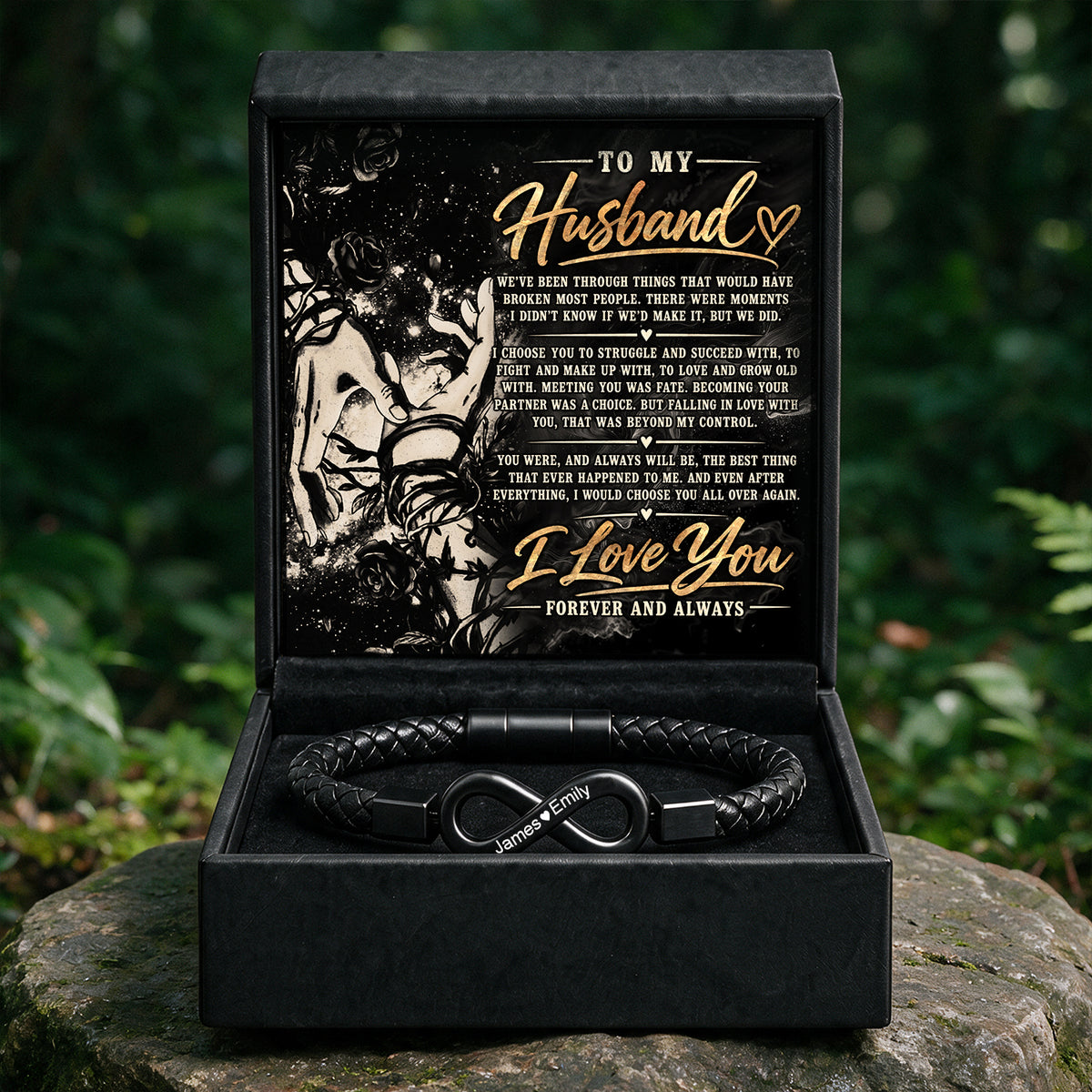 To My Husband Infinity Bracelet