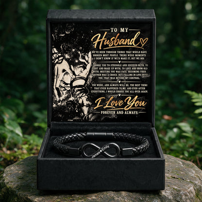 To My Husband Infinity Bracelet